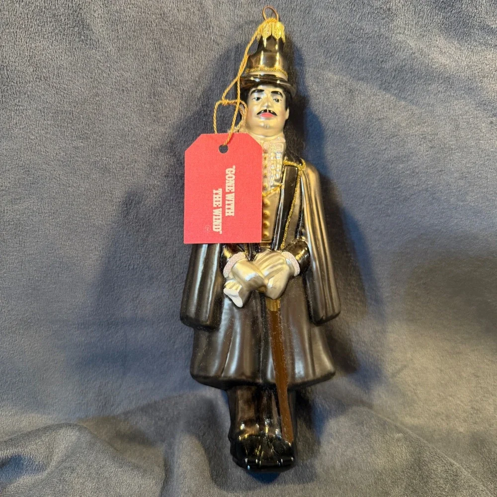Komozja Kurt Adler Gone With The Wind Rhett Butler Glass Ornament Poland 1997